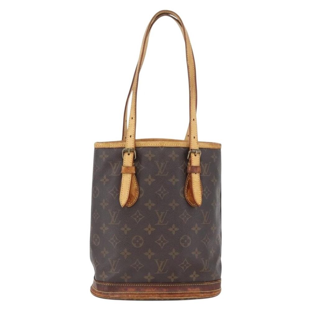 Louis Vuitton Monogram Bucket PM Shoulder Bag Brown